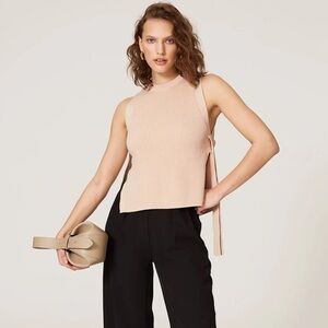 Rebecca Taylor Tie Side Vest - Size M blush color